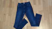 MUSTANG Damen Jeans Sissy Slim Gr. 27/32 dunkelblau Gr.  Gallonstreifen rot/grün