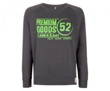 Kawasaki Premium Goods Sweatshirt dunkelgrau Pullover NEU