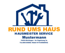 Hausmeister Service Werbeaufkleber Wetterfest Personalisierbar Gewerbeaufkleber