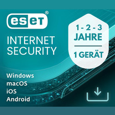 ESET Internet Security 2026 – 1,2,3 Jahre 1 Gerät – Globaler ESD-Schlüssel