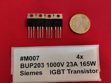 4x  SIEMENS BUP203 TO-220 IGBT Low forward voltage Sub drop High 1000V 23A 165W