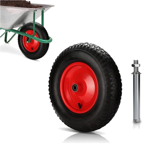 Luftbereiftes schubkarrenrad - luftbereiftes,