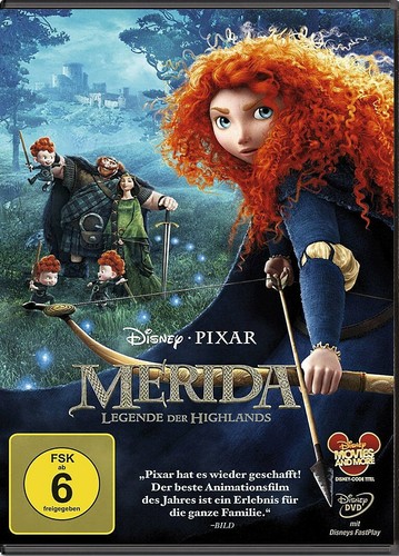 Dvd walt disney merida - disney,