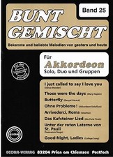 Akkordeon Noten : Bunt