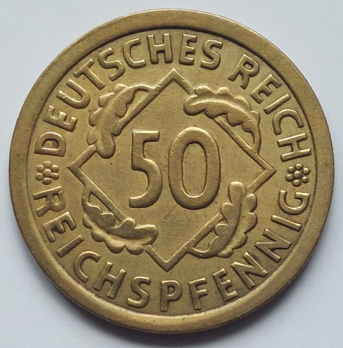 Weimar reichspfennig 1925 - 50,