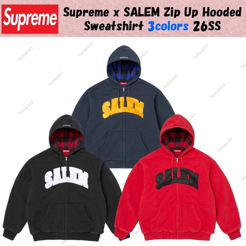 Supreme salem zip hooded - salem,