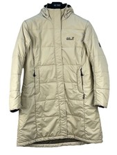 Jack Wolfskin Damen Steppmantel Gr. XL Hellbeige Warm Stormlock Microguard #W