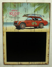 MaritimerWandhänger Tafel - Holiday in Paradise - Shabby Look 30 x 40cm MDF