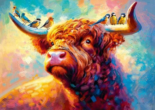 Puzzle kuh mit - puzzle,