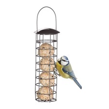 2 x Meisenknödelhalter Vogelfuttersilo Futterspender Gartenvögel-Futterstation