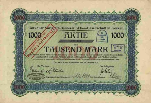 Gorkauer societäts brauerei - gorkauer,