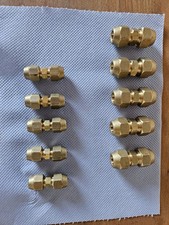 Klimaanlage Kältemittelleitung Verbinderset Überwurfmutter 1 x 1/4" und 1 x 3/8"