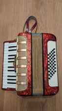 Hohner Student IV Akkordeon | Rot-Marmor Vintage Einsteiger-Instrument + Koffer