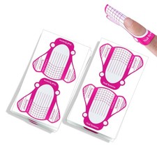 Nagelschablonen 100 Stück selbstklebend Nagelform Guide Gel Nägel Nagelverlän...