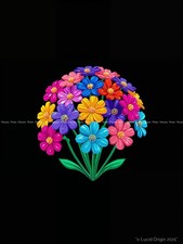 A4 Floral Moderne Pop Art