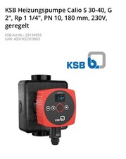 KSB Calio S30-40 Heizungspumpe