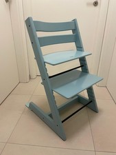 Stokke Tripp Trapp Hochstuhl Blau Aqua Kinderstuhl Newborn Set geeignet 