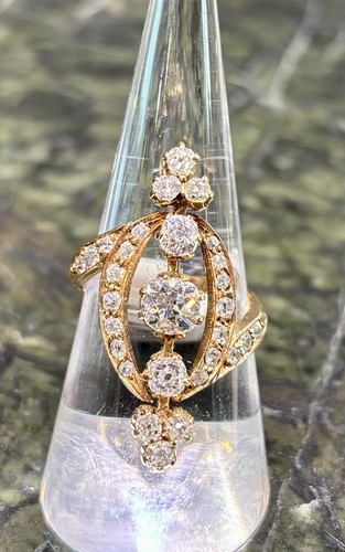 Jugendstil ring 18kt - jugendstil,