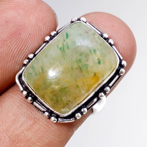Prehnit edelstein ring - edelstein,