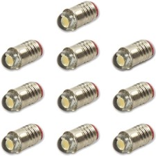 LED Leuchtmittel 10 Stk Warmweiß 12V 14V E5 E5.5 H0 Modellbahn Projekt Beleuc...