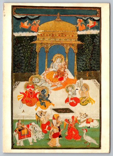 Indische miniatur die - ak,