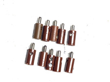 Märklin   -- 10 STECKER   braun  für Modelleisenbahn z.B.   -- T/ 38