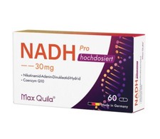 Max Quila  NADH Pro + Q10 Hochdosiert（60 Kapsel) MHD: 31.12.2026