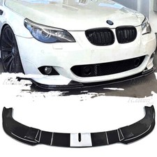 Für BMW 5er E60 E61 M-Paket 2005-10 Frontstoßstange Spoiler Lippe Schwarz Glanz