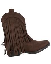 Braune Wildleder-Cowboystiefel