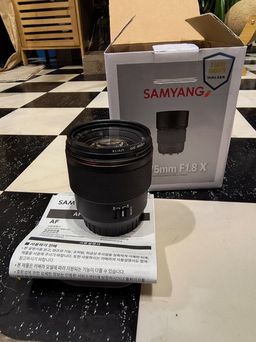 Samyang 75mm x für - samyang, f1.8