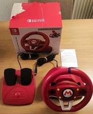 Hori Mario Kart Racing Lenkrad Pro Mini mit Pedalen und OVP - Nintendo Switch