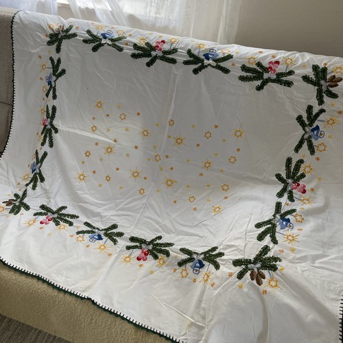 Alte tischdecke weihnachtlich - alte,