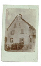 P22 Uraltes Haus Leonberg 1914 n. Schaffhausen Böblingen Straßenwart Häusel RAR