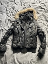 Echtleder Arma Winterjacke Gr.36 Mit Abnehmbarer Kaputze