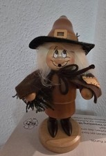 Christian Ulbricht Wichtel Kräuterweibl Räuchermann  Erzgebirge