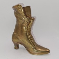 Messing Stiefel Vase Vintage