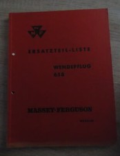 Massey Ferguson Wendepflug 658 Ersatzteilliste