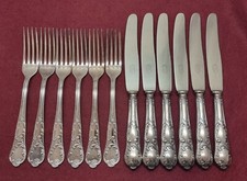 Rokoko Dekor Menübesteck 12