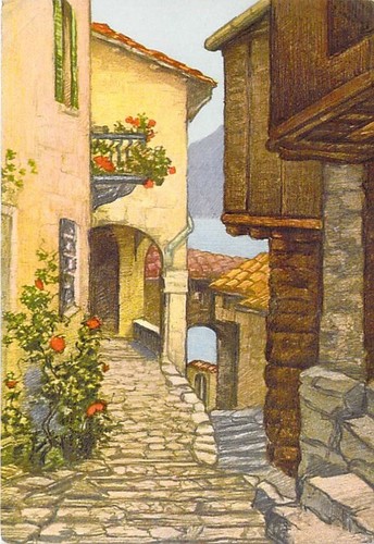 Gandria lago lugano - lago, di