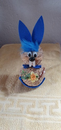 Osterhase aus heu dekoration - osterhase,