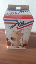 RAP`TOU Schneidemaschine Reibe für Gemüse, Obst und Nüsse Vintage inkl. Schüssel