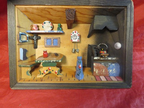 Holzwandbild 3d - in,
