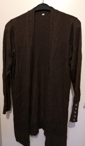 Strickjacke strickmantel braun - strickjacke,