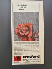 tretford Weseler Teppich GmbH Wesel 1966 Vintage  Ad Werbung Reklame