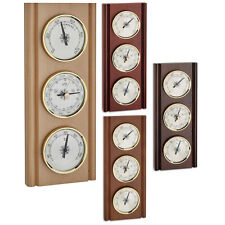 TFA 20.1002 Massivholz Wetterstation Barometer Thermometer Hygrometer analog