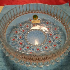 Original Walther Kristallglas Glas Schale Serie Fabiola Ø 20cm 70er Jahre