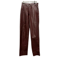 Vintage Burgunder Lederhose 10
