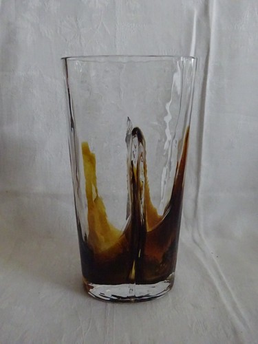 Vintage blockvase glas - blockvase, –
