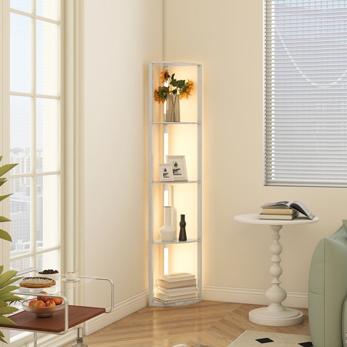 Homcom stehlampe led w - stehlampe,