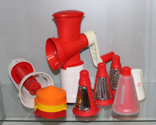 Tupperware Profi-Chef Mahlwerk + Spiralwerk  Rezepthefte  Zoodle Gemüse +Crusher